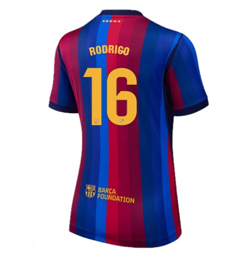 Barcelona Rodri Hernandez #16 Domácí Dres pro Dámské 2026-27 Krátký Rukáv Barcelona Rodri Hernandez #16 Domácí Dres pro Dámské 2026-27 Krátký Rukáv